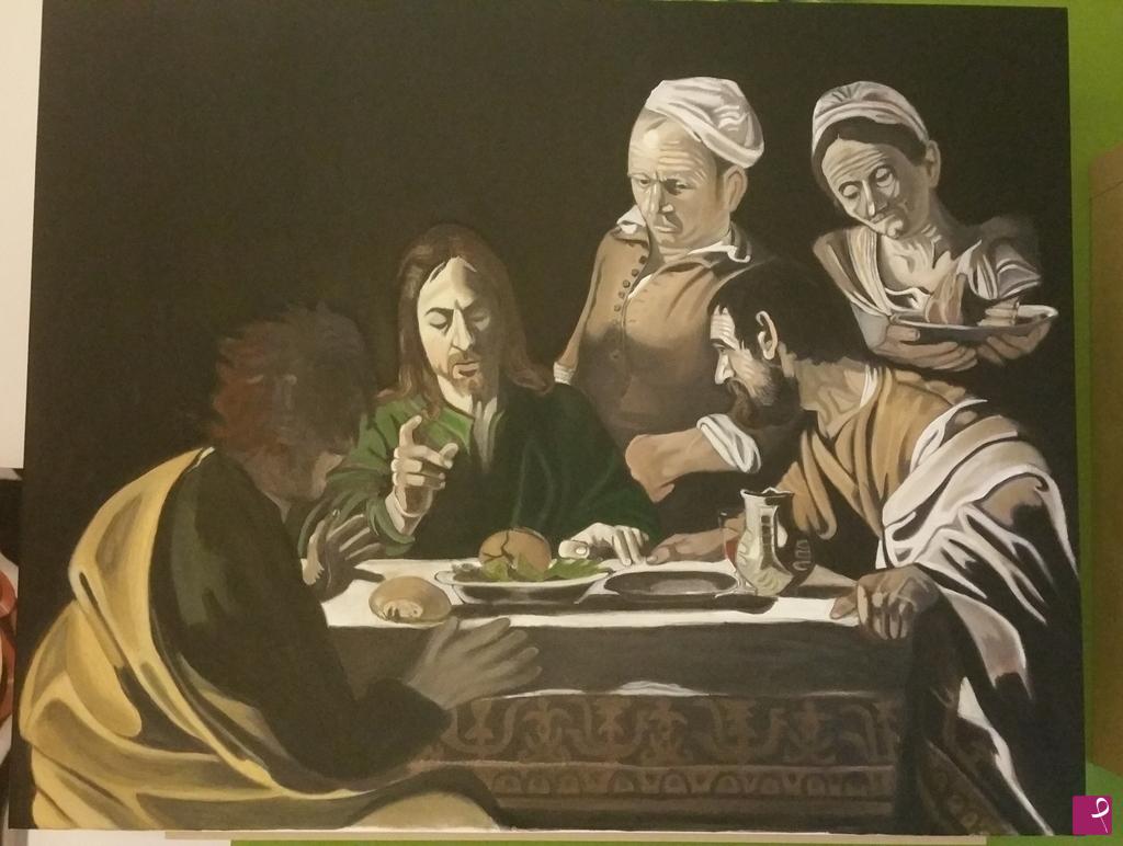 quadri in vendita online - Cena in Emmaus