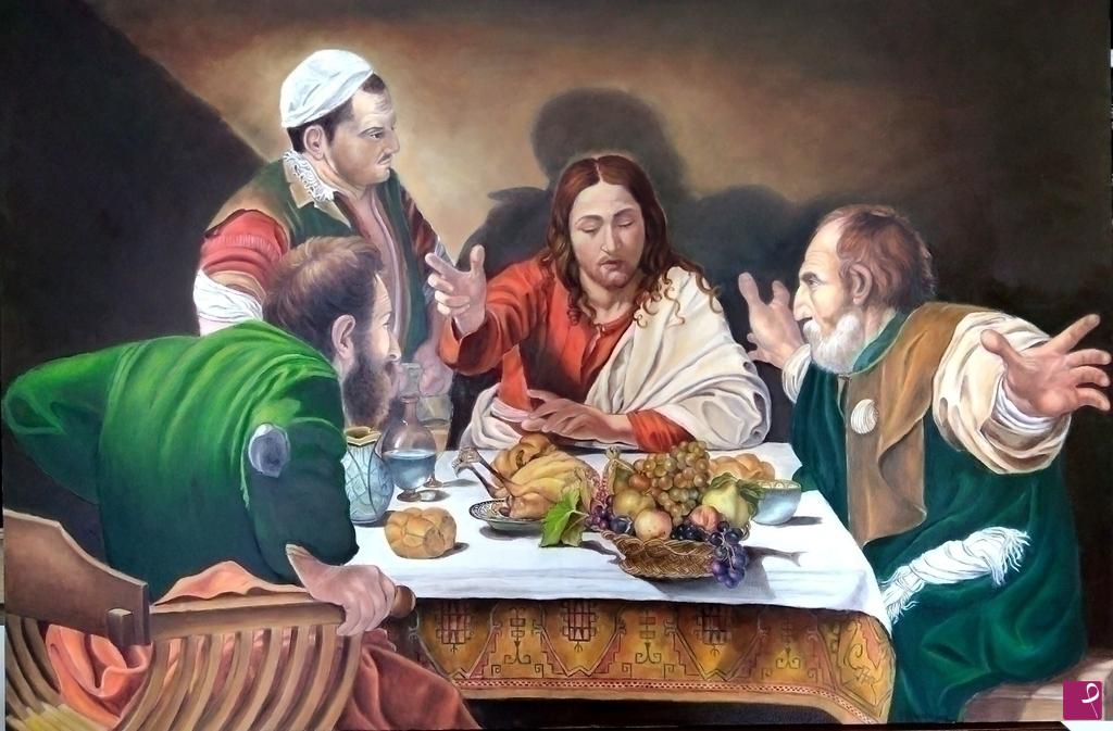 quadri in vendita online - Cena in Emmaus 