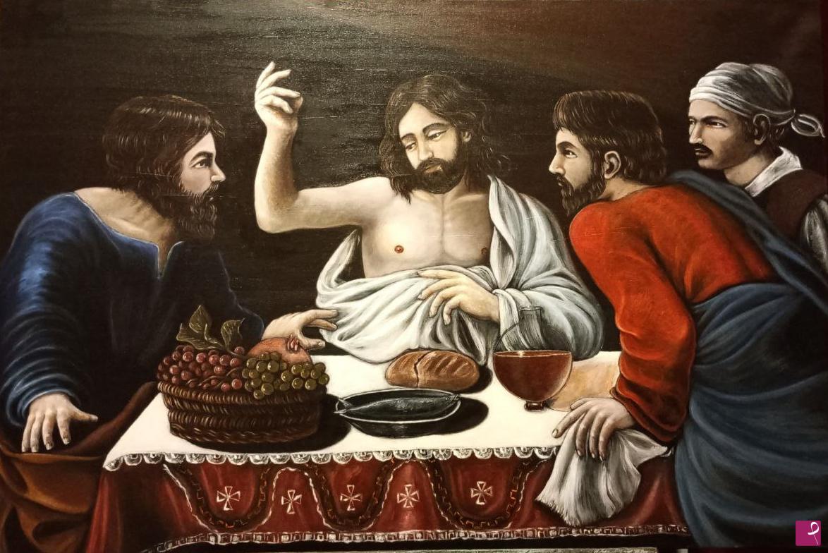 quadri in vendita online - Cena in Emmaus