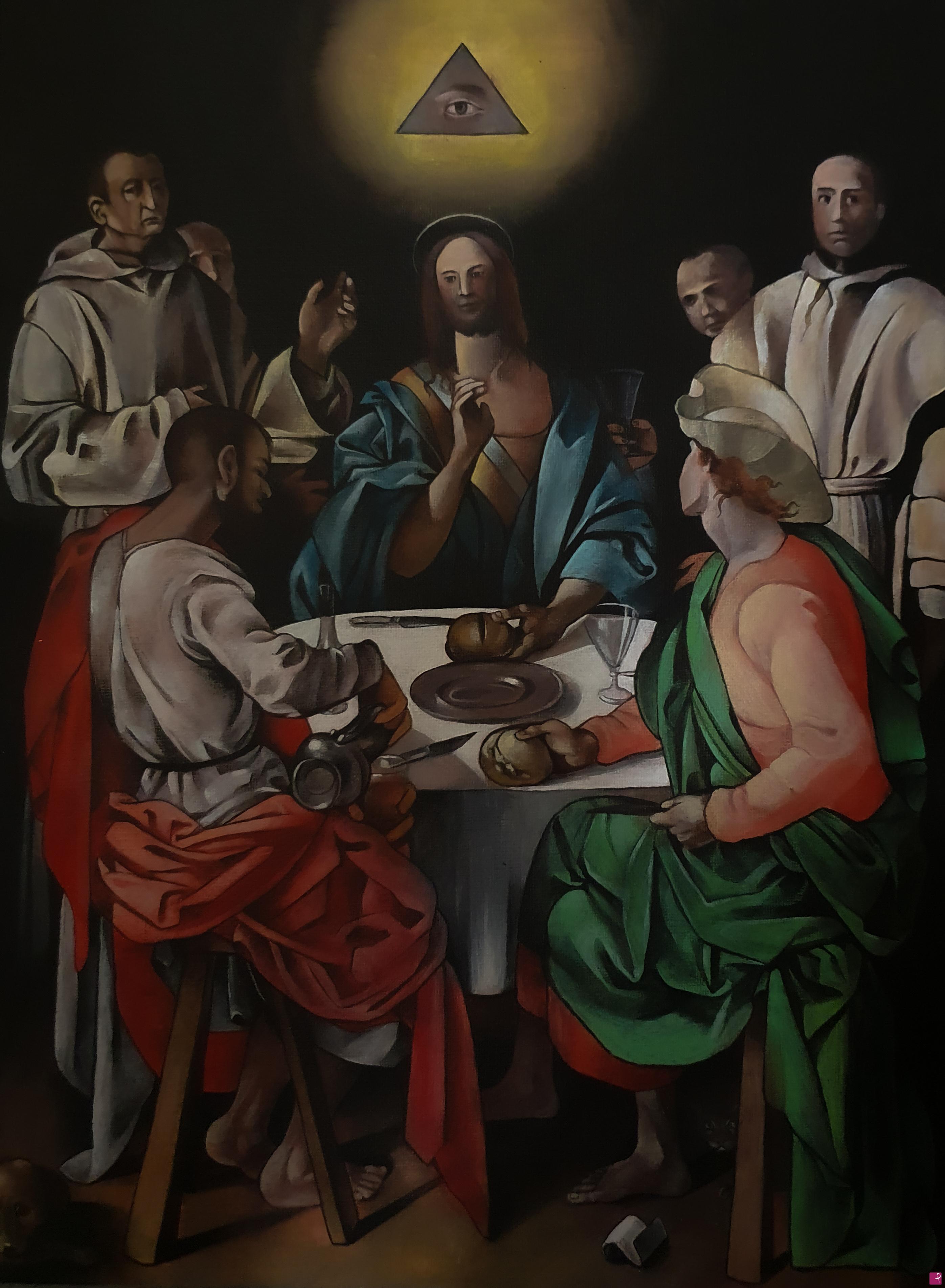 quadri in vendita online - Cena in Emmaus 