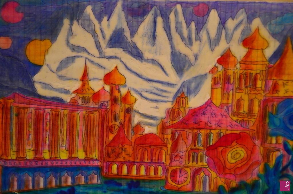 quadri in vendita online - CENTRO RELIGIOSO MISTICO DELL'ALTO TIBET ESTRAPOLATO IN UN UNIVERSO PARALLELO