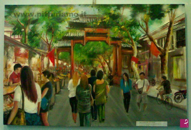 quadri in vendita online - Centro storico di Hangzhou
