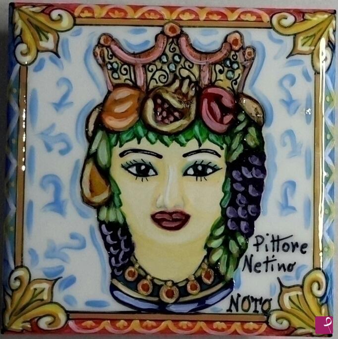 quadri in vendita online - Ceramica artistica siciliana - collezione 2021 n.° 41