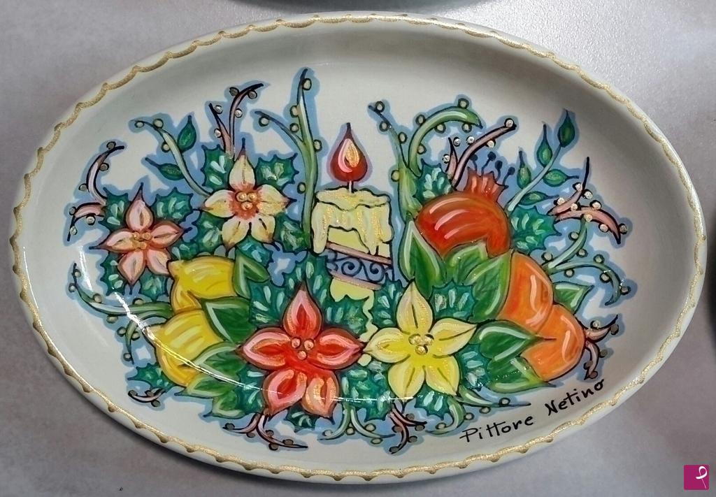 quadri in vendita online - Ceramica artistica siciliana - collezione 2021 n.° 49 serie: tema natalizio