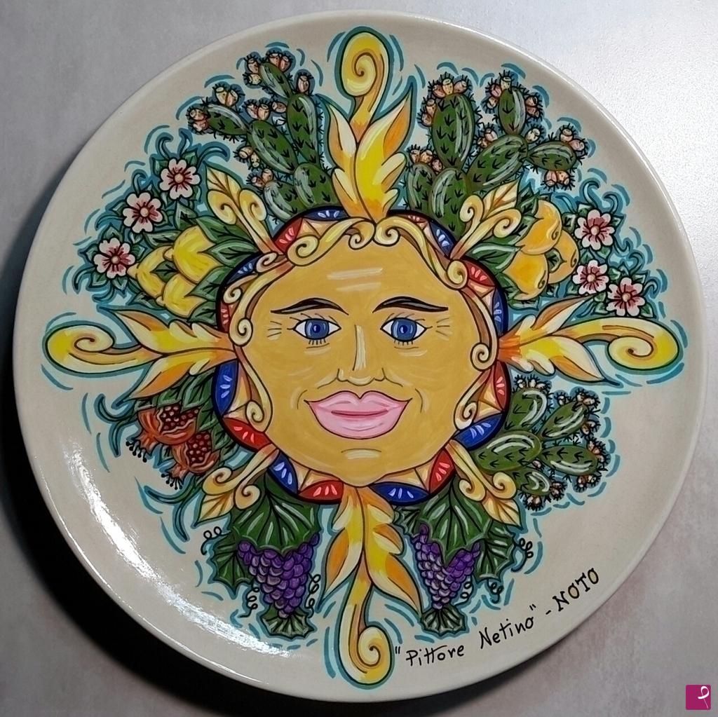 quadri in vendita online - Ceramica artistica siciliana - collezione 2022 n.° 1  serie: souvenir siciliani