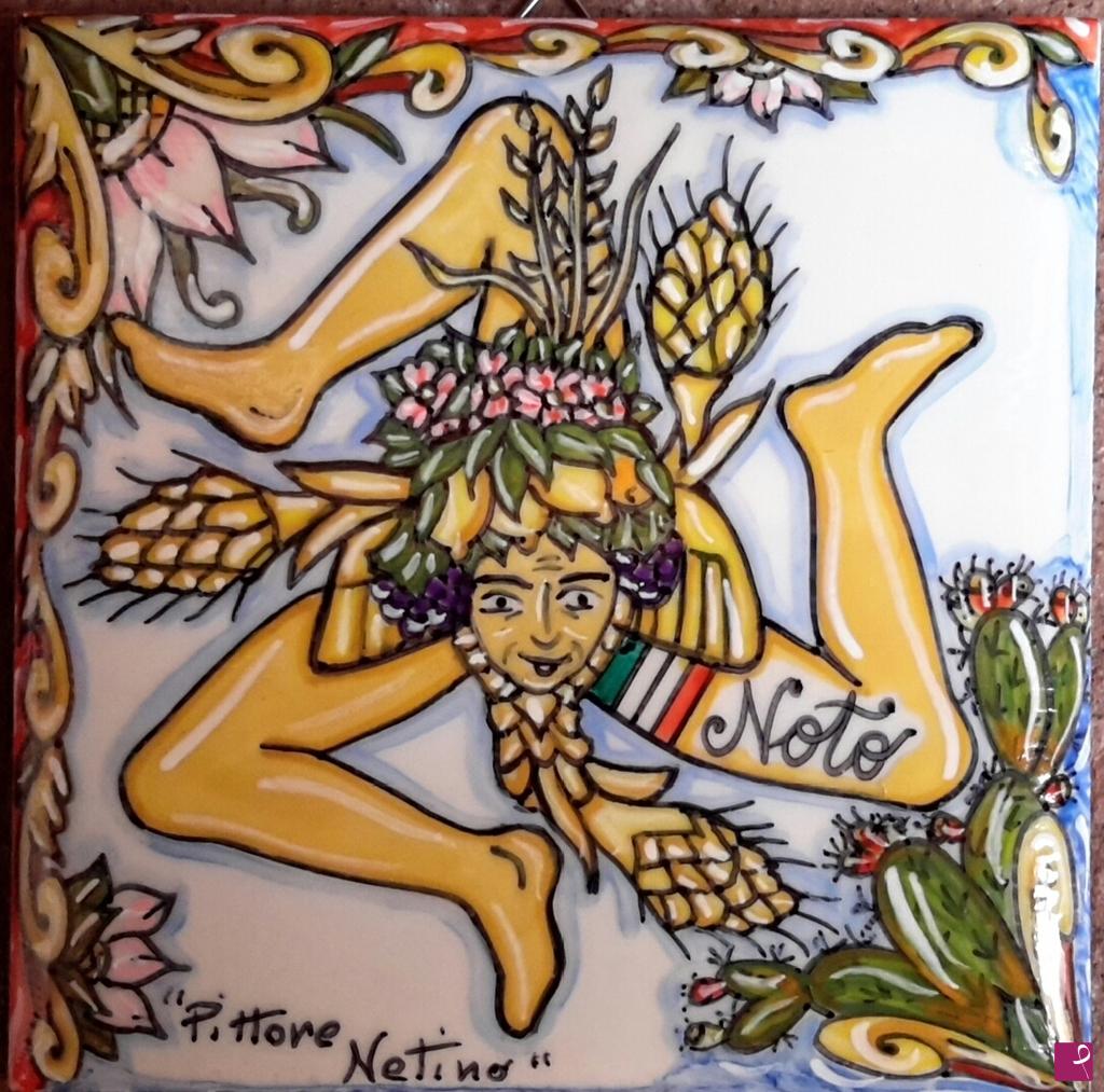 quadri in vendita online - Ceramica artistica siciliana - collezione 2022 n.° 12  