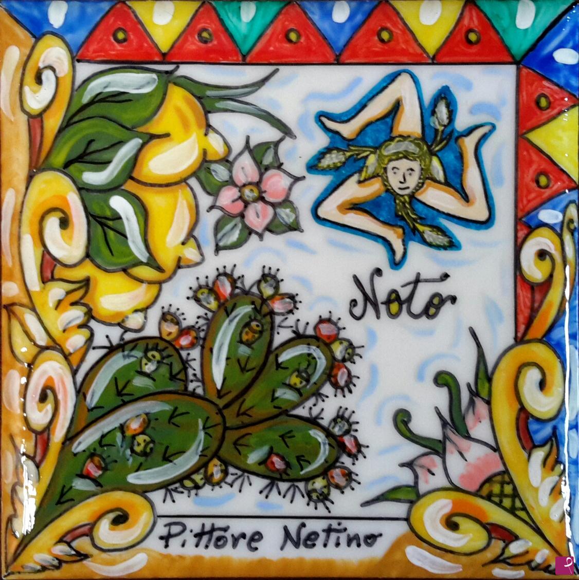 quadri in vendita online - Ceramica artistica siciliana - collezione 2022 n.° 57