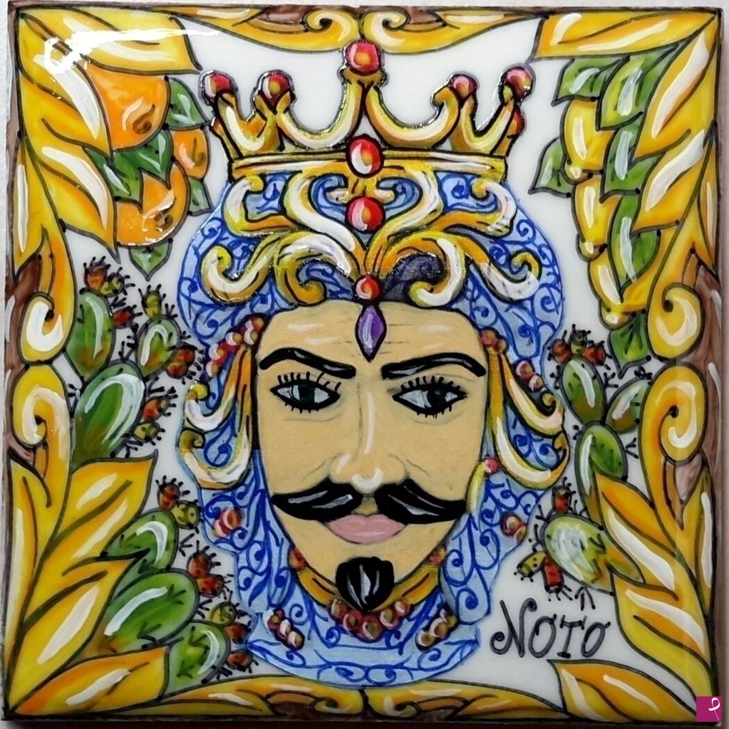 quadri in vendita online - CERAMICA ARTISTICA SICILIANA - COLLEZIONE 2022 N.° 7  SERIE : SOUVENIR SICILIANI 