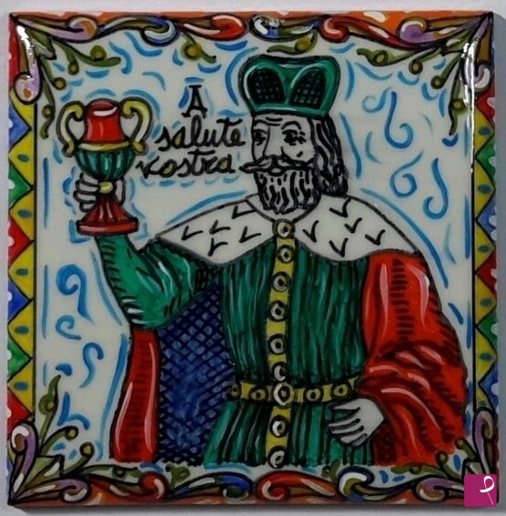 quadri in vendita online - Ceramica siciliana - collezione 2019 n.° 49 serie : souvenir siciliani 