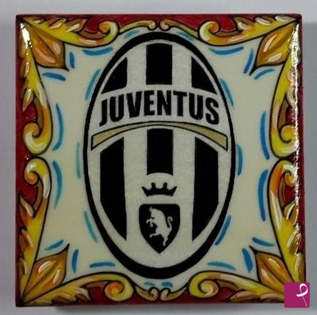 quadri in vendita online - Ceramica siciliana - collezione 2019 n.° 93  serie : scudetti squadre di calcio