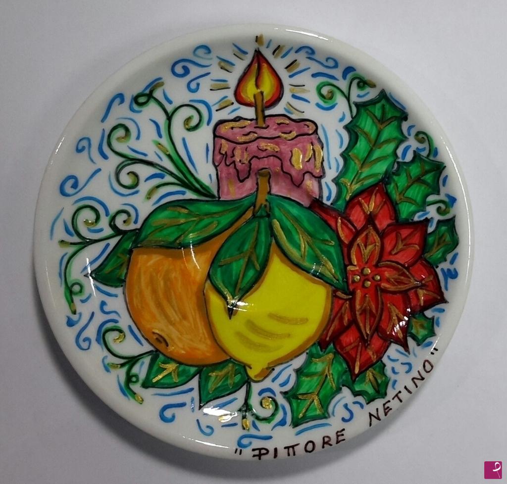 quadri in vendita online - Ceramica siciliana natalizia - collezione 2018 n.°48