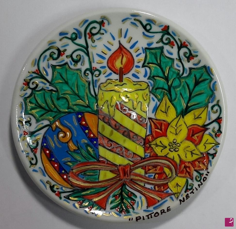 quadri in vendita online - Ceramica siciliana natalizia - collezione 2018 n.°50
