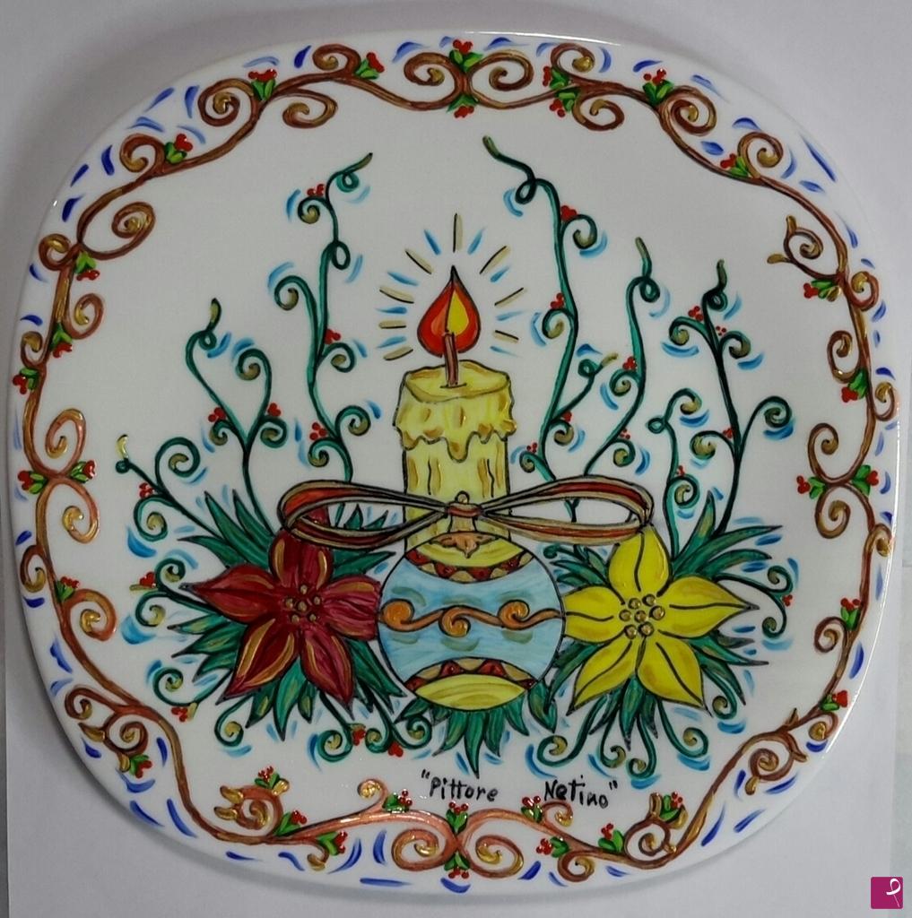 quadri in vendita online - Ceramica siciliana natalizia - collezione 2018 n.°52