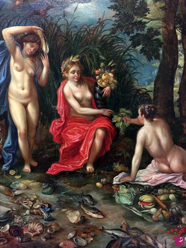 quadri in vendita online - CERERE (ALLEGORIA DEGLI ELEMENTI): DETTAGLIO DEL DIPINTO.- CERERE (ALLEGORY OF THE ELEMENTS): DETAIL OF THE PAINTING