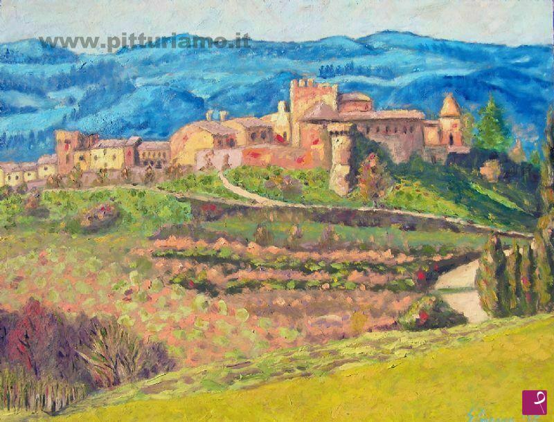 quadri in vendita online - Certaldo Alto