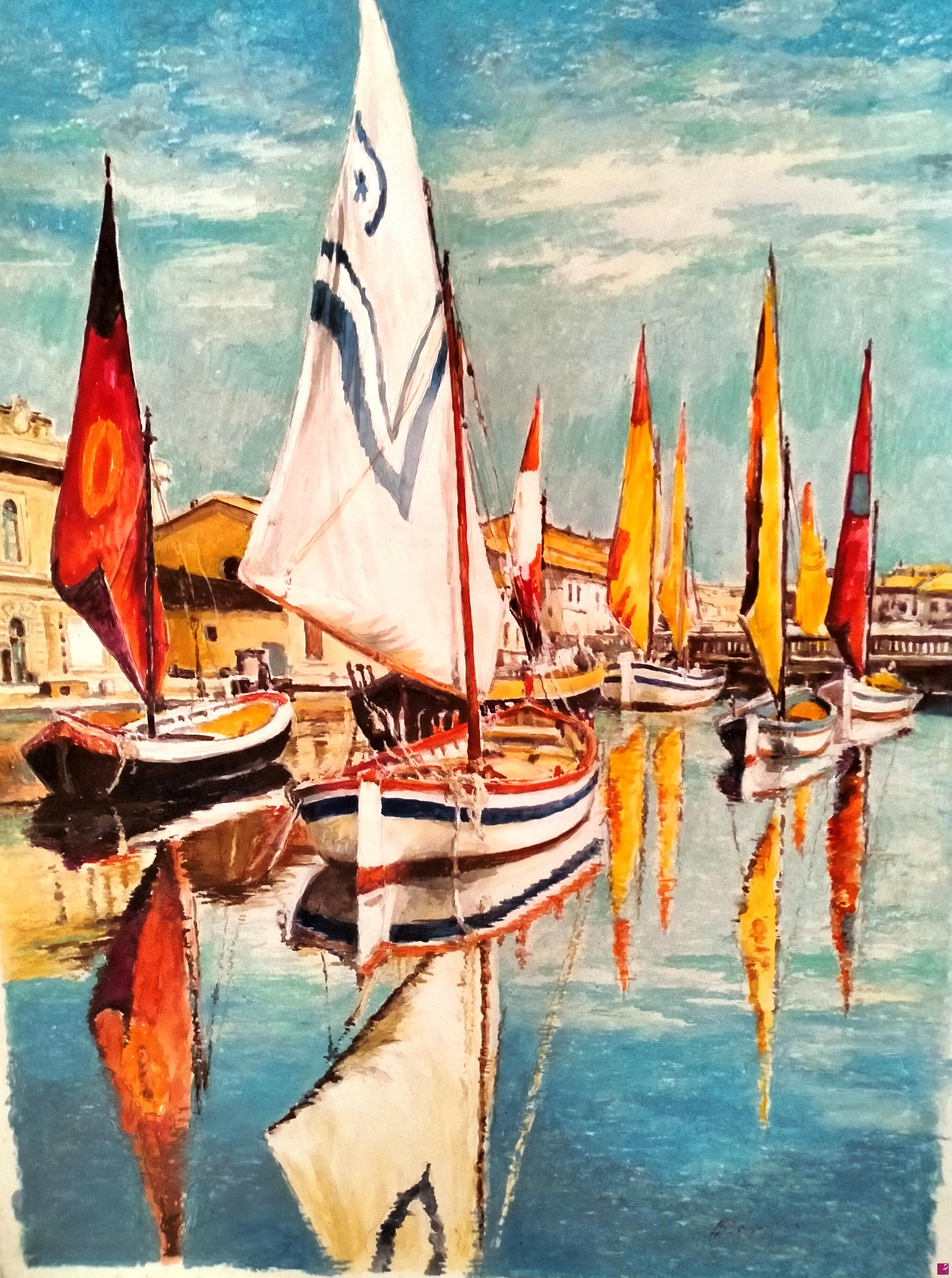 quadri in vendita online - CESENATICO  PORTO CANALE LEONARDESCO