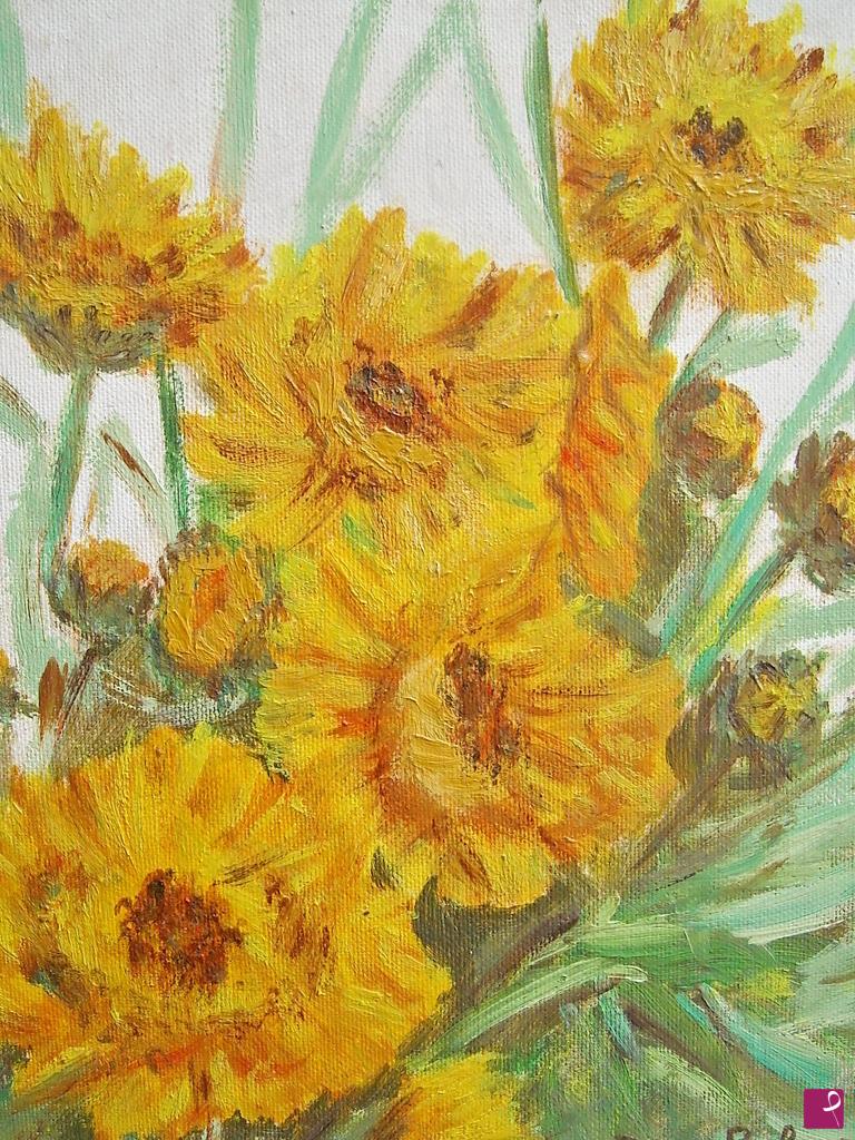 quadri in vendita online - CESPUGLIO DI COREOPSIS