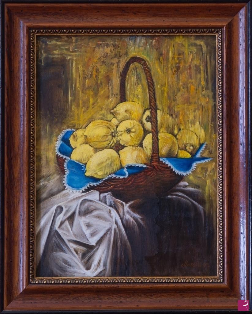 quadri in vendita online - CESTA DI LIMONI