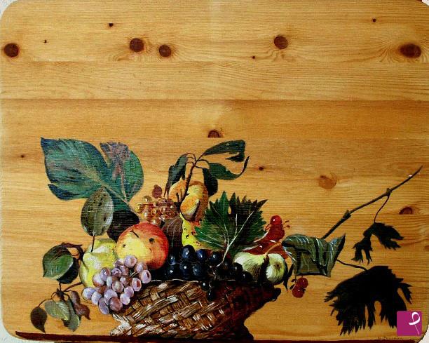 quadri in vendita online - cestino di frutta