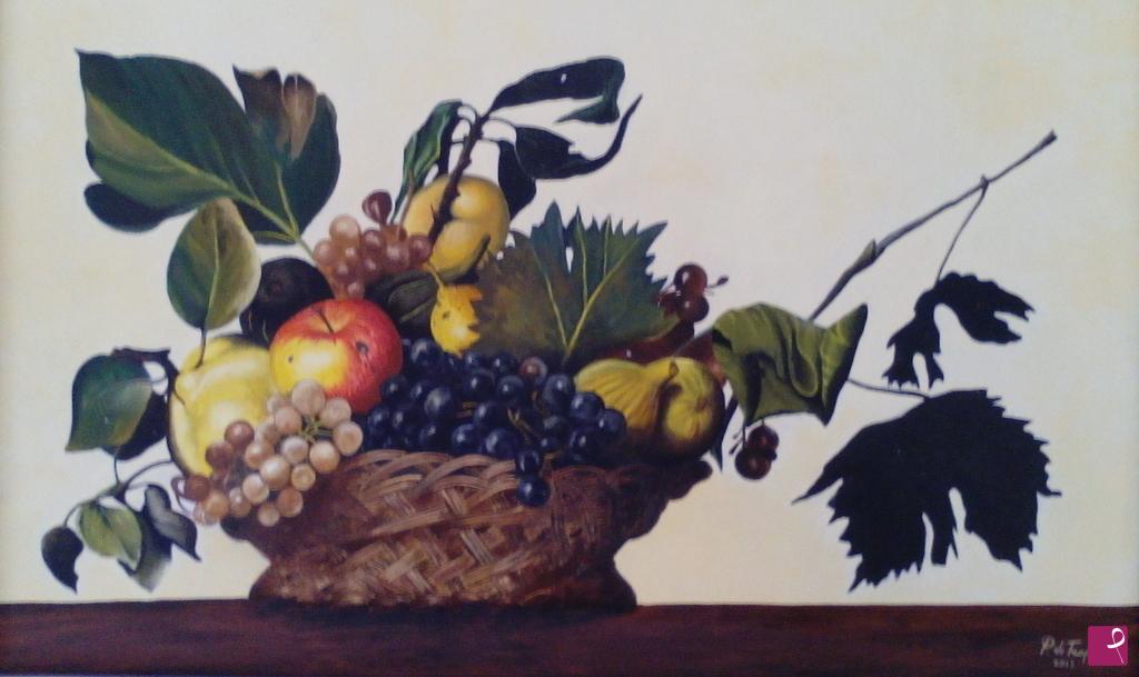quadri in vendita online - Cesto di frutta