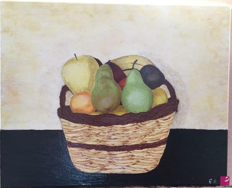 quadri in vendita online - Cesto di frutta