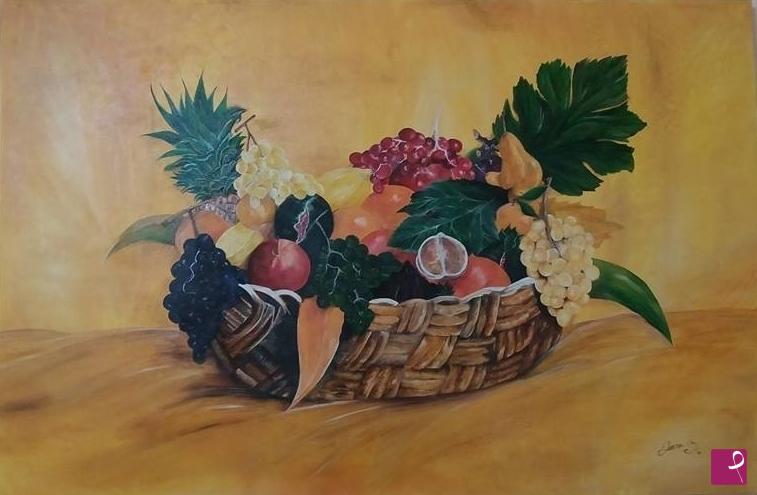 quadri in vendita online - cesto di frutta (2011)