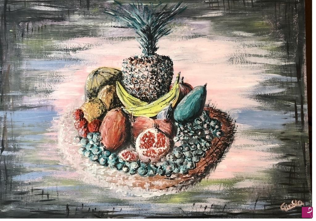 quadri in vendita online - CESTO DI FRUTTA