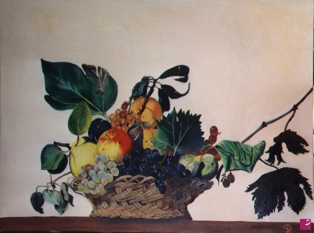 quadri in vendita online - Cesto di frutta