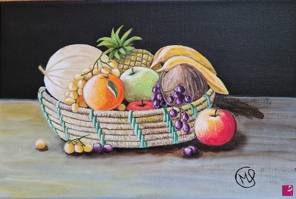 quadri in vendita online - Cesto di frutta