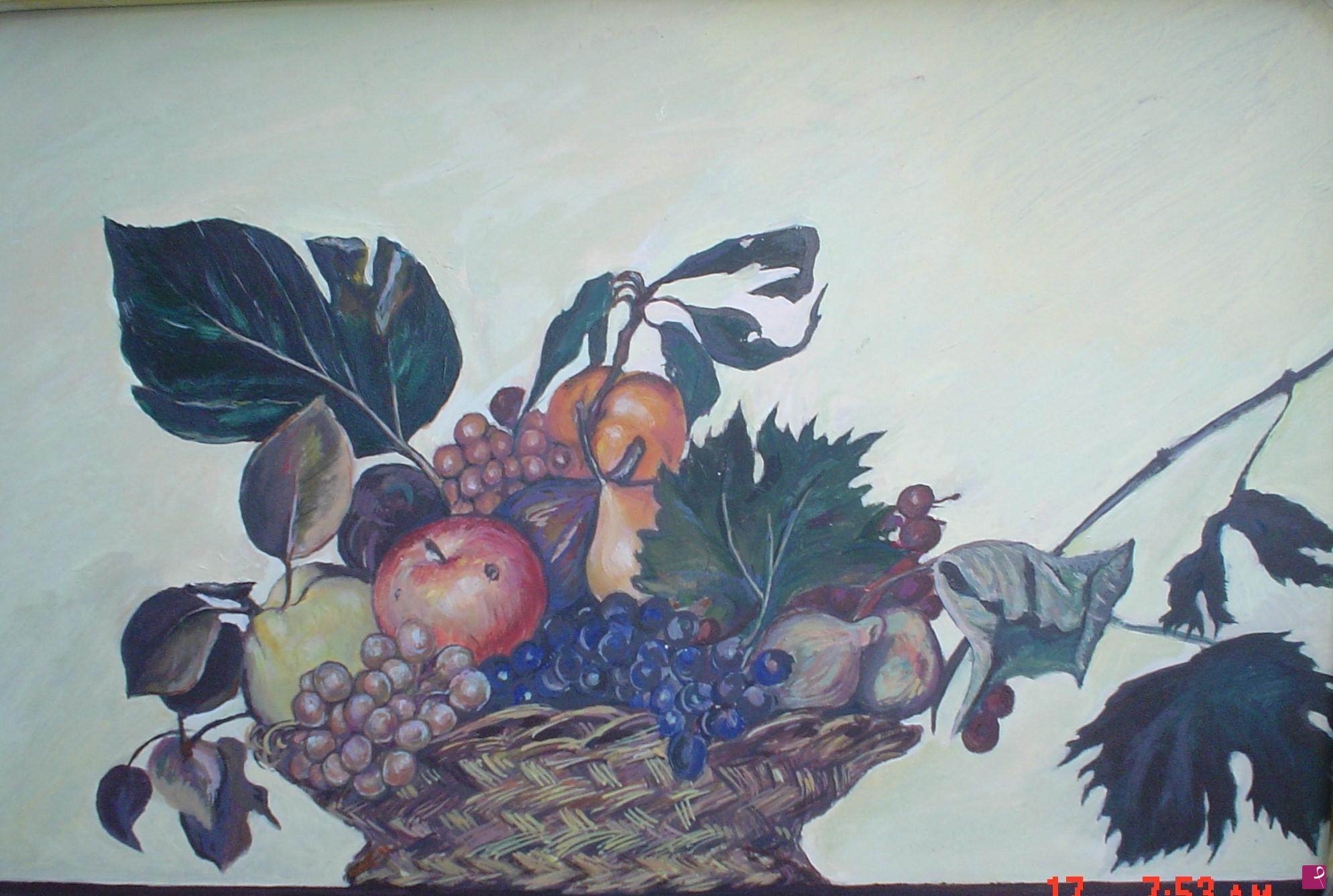 quadri in vendita online - Cesto di frutta