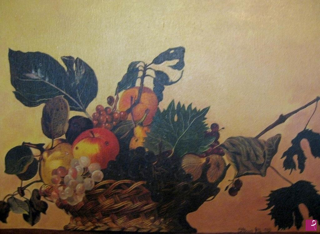 quadri in vendita online - Cesto di frutta