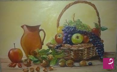 quadri in vendita online - cesto di frutta