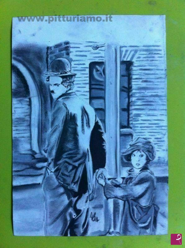quadri in vendita online - Charlie Chaplin