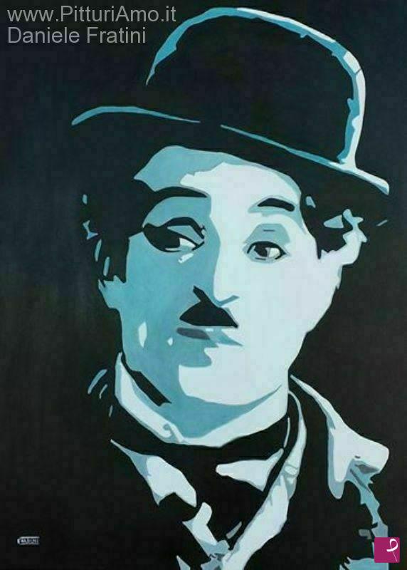 quadri in vendita online - Charlie Chaplin