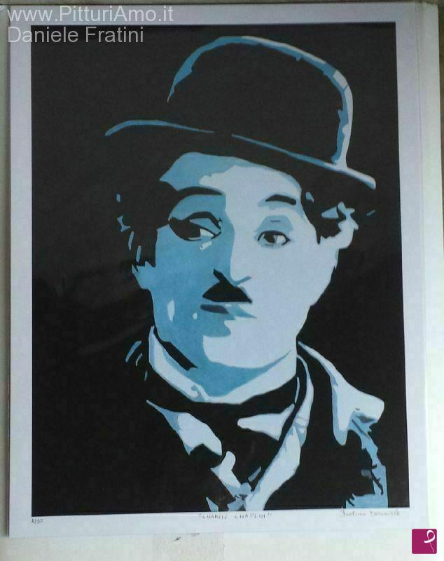quadri in vendita online - Charlie Chaplin