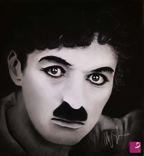 quadri in vendita online - Charlie chaplin