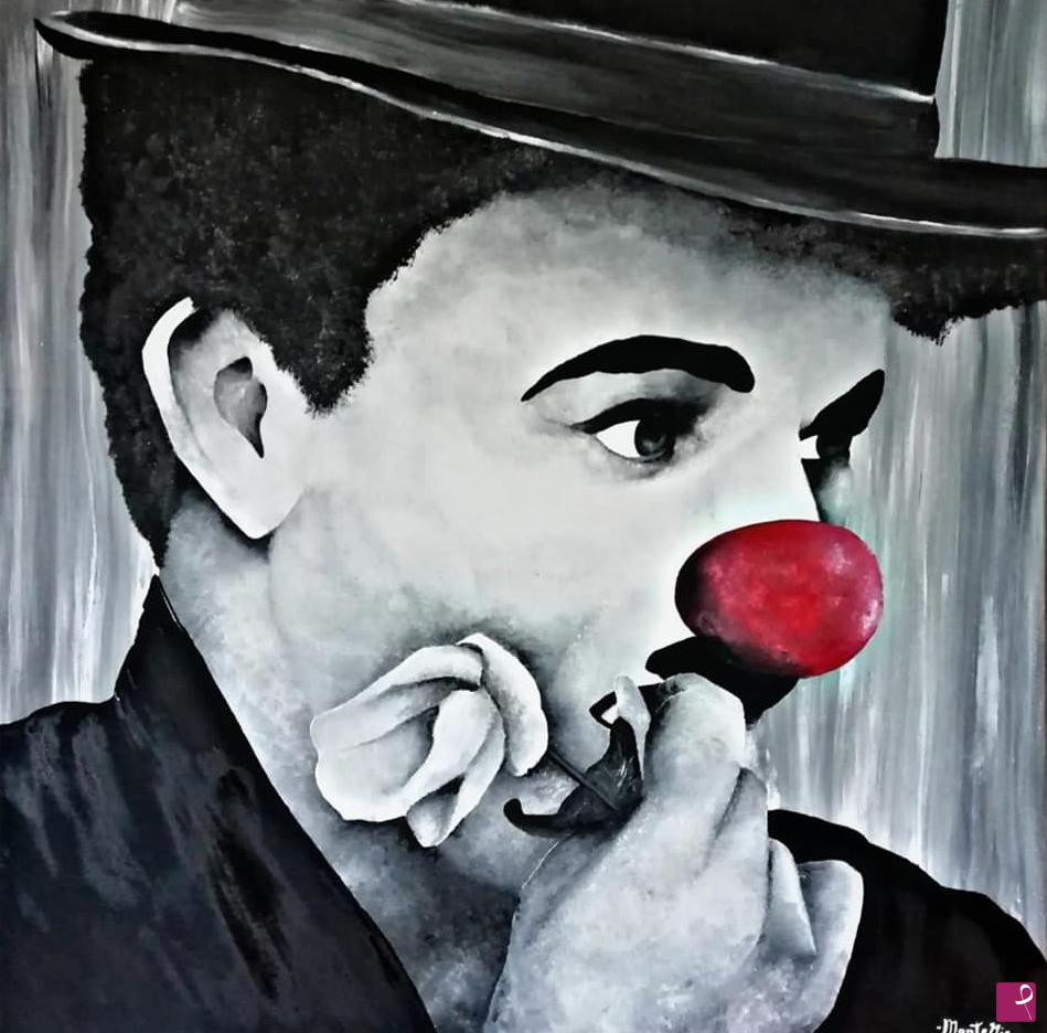 quadri in vendita online - Charlie Chaplin Portrait