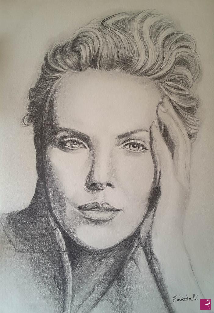 quadri in vendita online - Charlize Theron