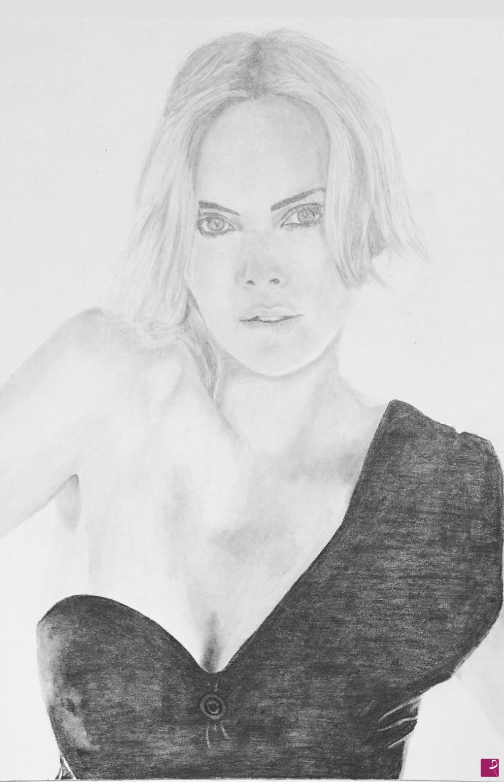 quadri in vendita online - CHARLIZE THERON 