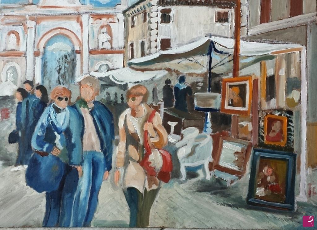 quadri in vendita online - Cherasco: Mercatino dell'antiquariato 