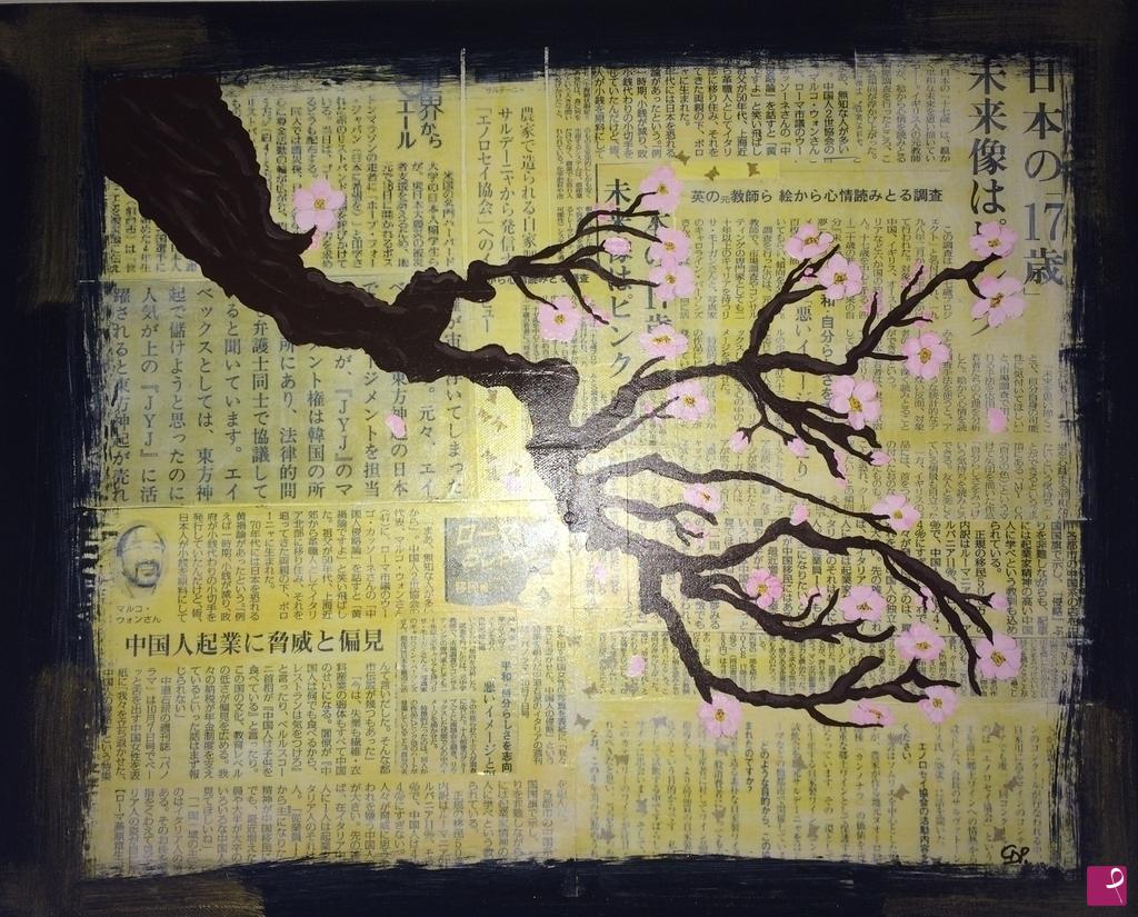 quadri in vendita online - Cherry blossom
