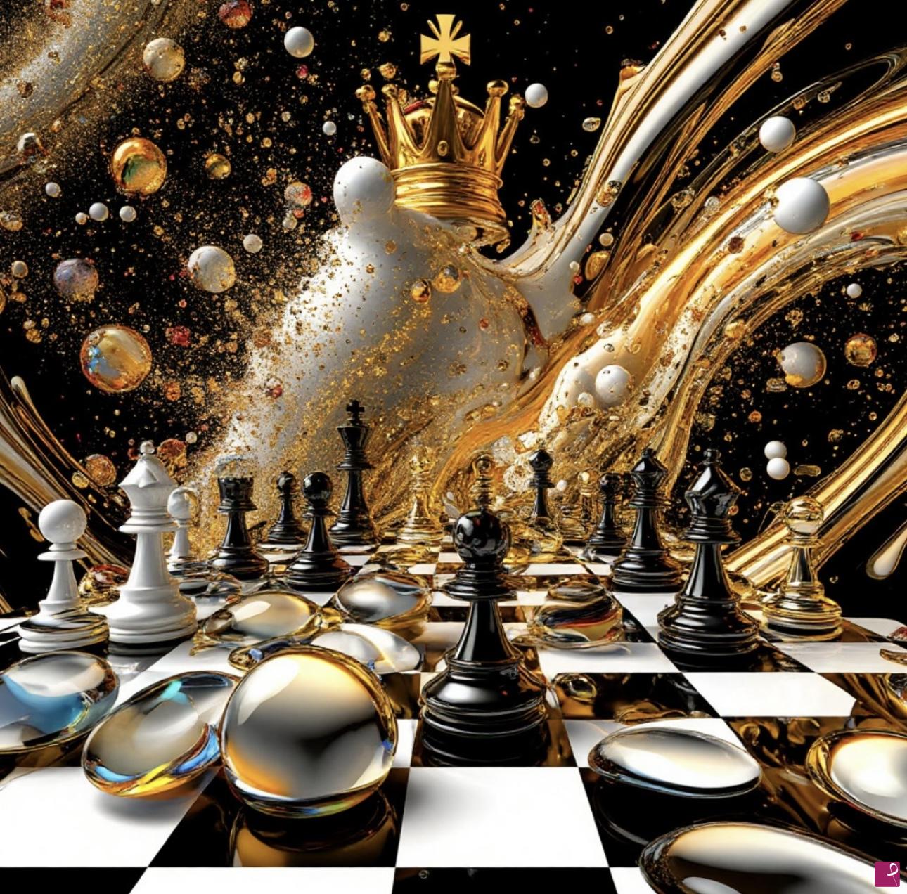 quadri in vendita online - Chess fight3