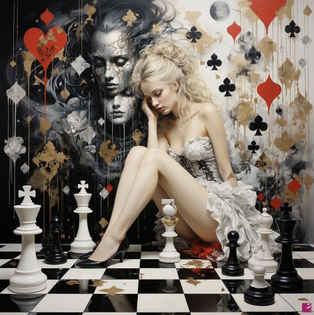 quadri in vendita online - Chess game