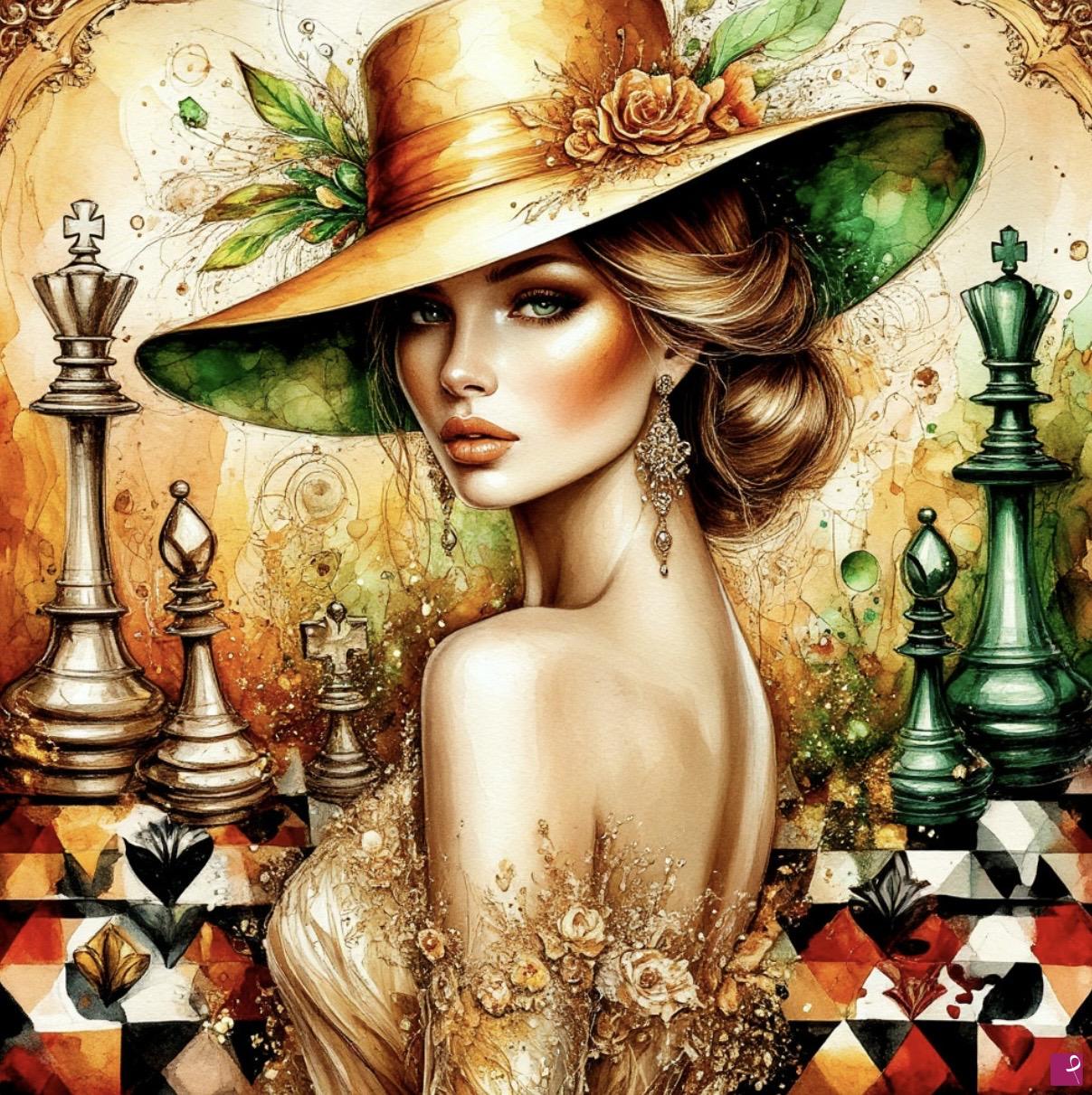 quadri in vendita online - Chess queen2