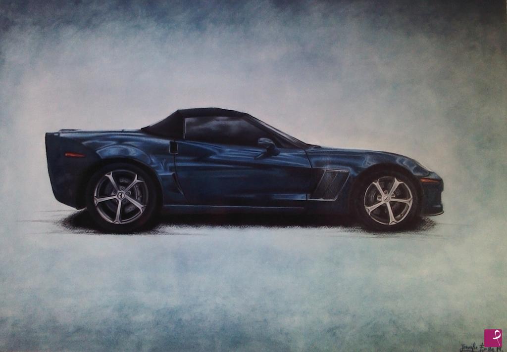 quadri in vendita online - Chevrolet Corvette C6 Grand Sport, convertible.