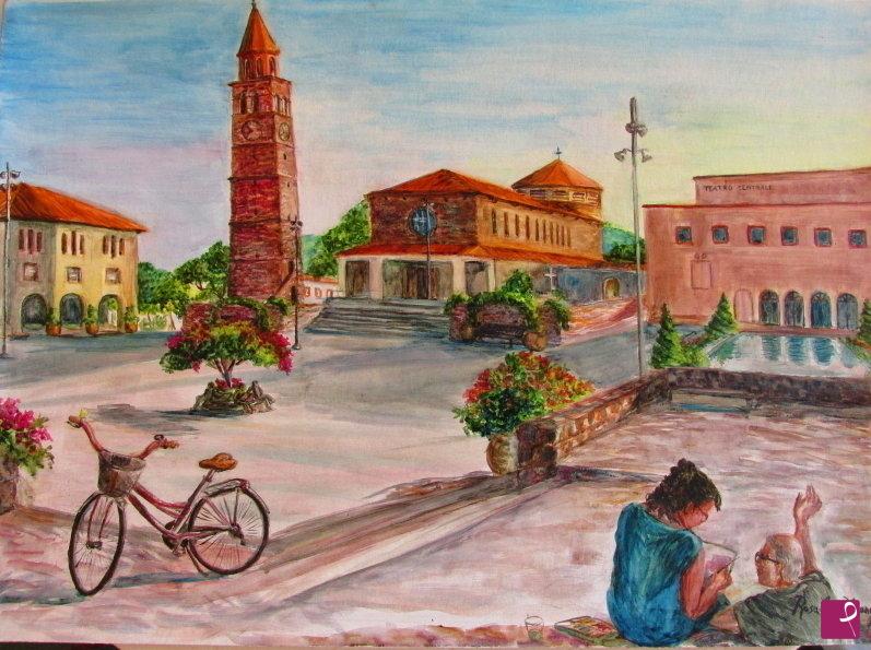 quadri in vendita online - Chiacchierando con Nonno Andrea