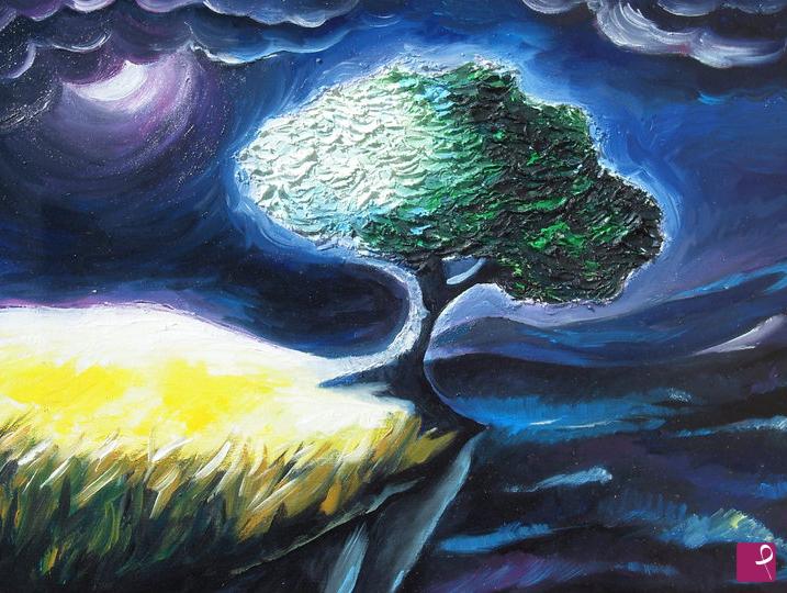 quadri in vendita online - " Chiaro di luna"