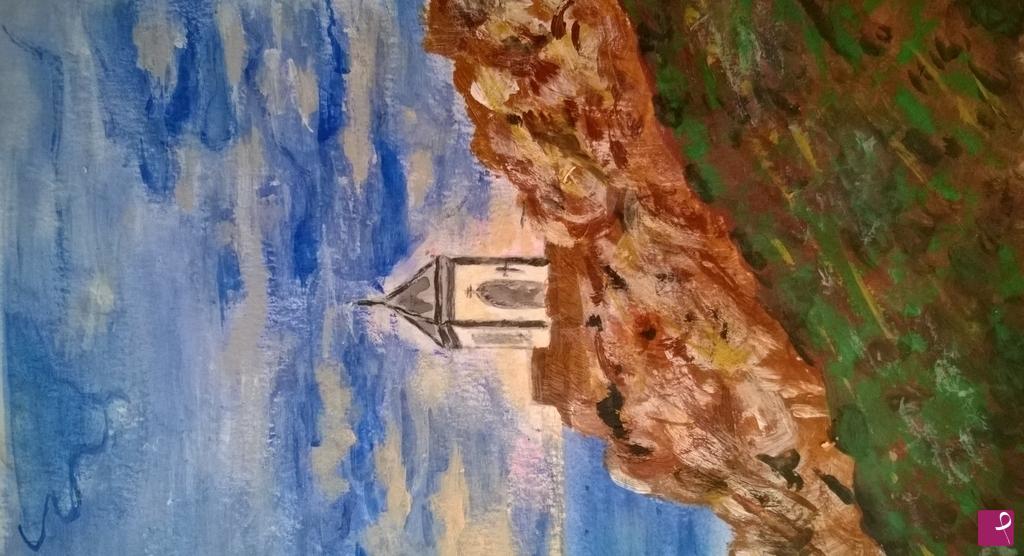 quadri in vendita online - chiesa della madonnetta arcipelago  della maddalena 