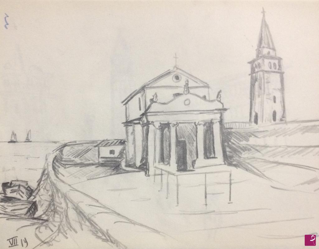 quadri in vendita online - Chiesa dell'Angelo, Caorle