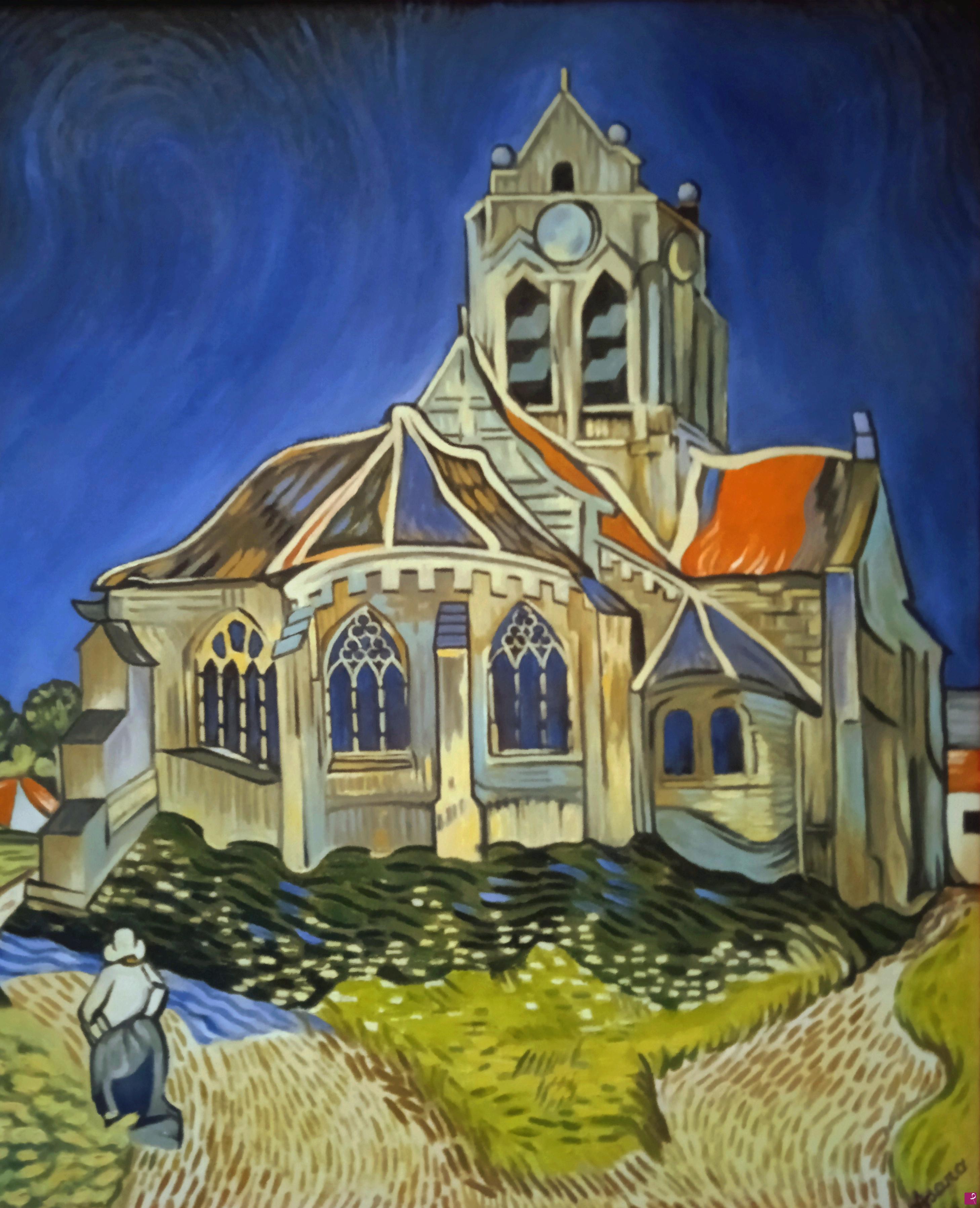 quadri in vendita online - CHIESA DI AUVERS